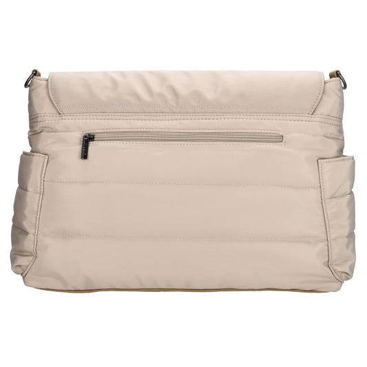 Wickeltasche in Helltaupe 44 x 30cm aus Nylon - leder-accessoires.com