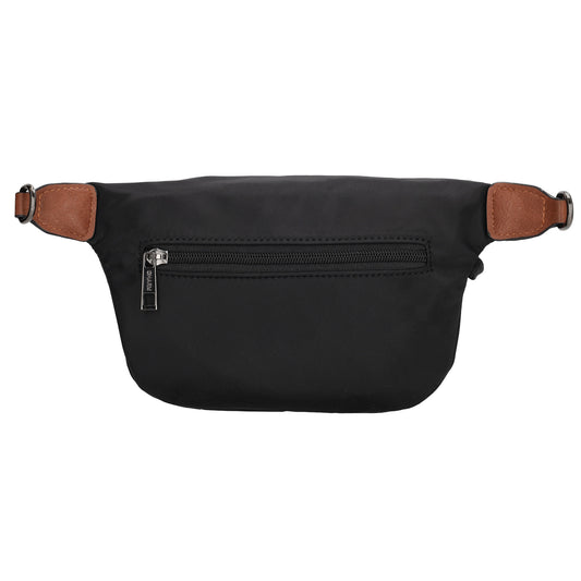 Bodybag 22x14cm in Schwarz mit Reißverschluss - leder-accessoires.com