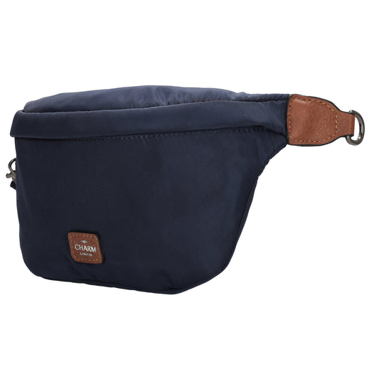 Bodybag 22x14cm in Blau mit Reißverschluss - leder-accessoires.com