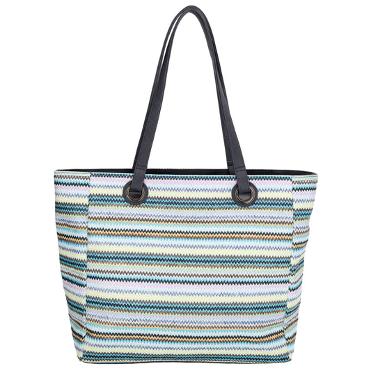 Formentera Shopper 50x35cm Multicolor Blau – maritimer Look für jeden Tag