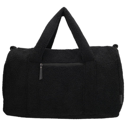 Reisetasche Teddy 50x32cm  in Schwarz mit Reißverschluss - leder-accessoires.com