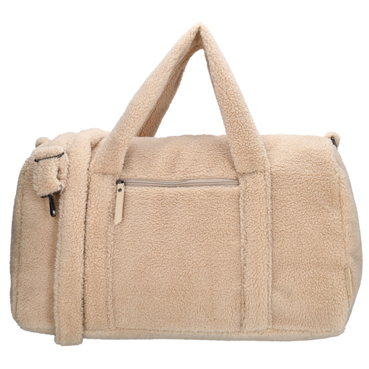 Reisetasche Teddy 50x32cm  in Natur mit Reißverschluss - leder-accessoires.com