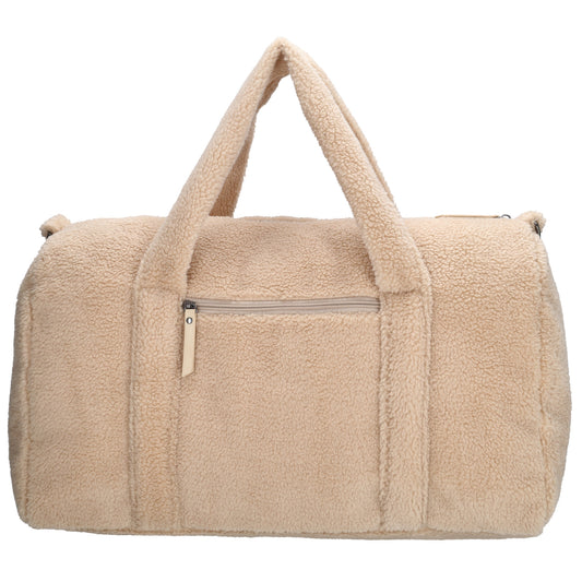 Reisetasche Teddy 50x32cm  in Natur mit Reißverschluss - leder-accessoires.com