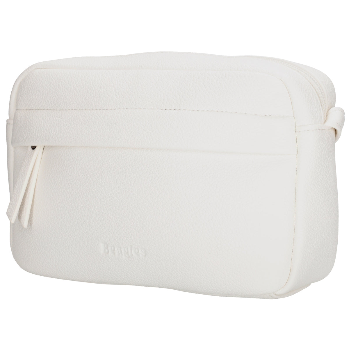 Elegante Umhängetasche 21x13,5cm Weiß in Lederoptik – Damen Accessoires - leder-accessoires.com