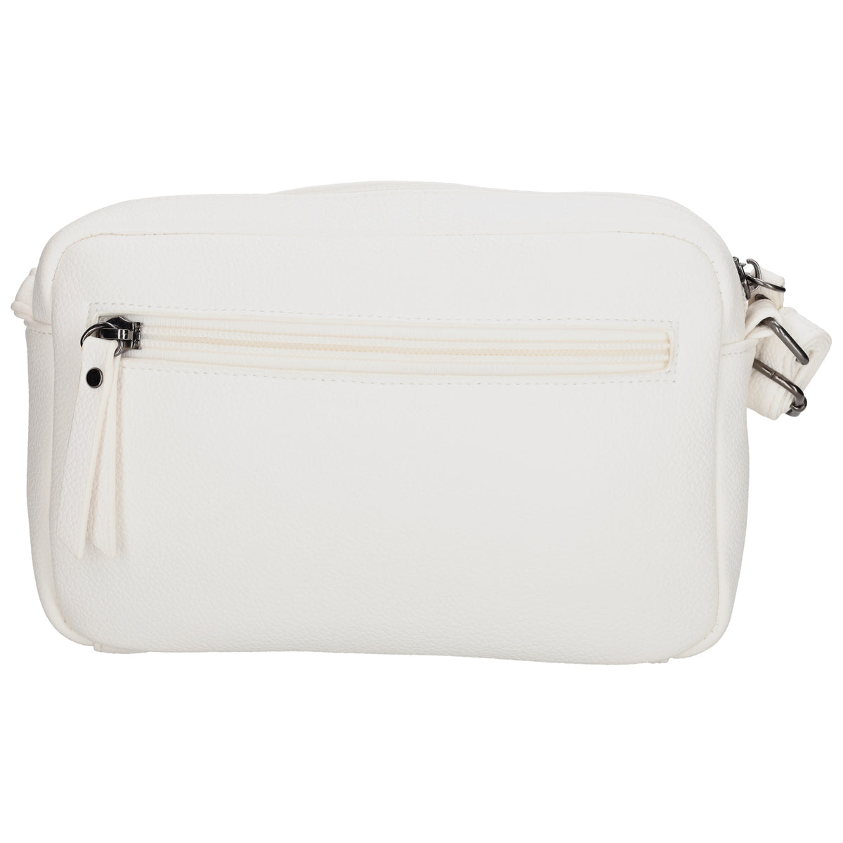 Elegante Umhängetasche 21x13,5cm Weiß in Lederoptik – Damen Accessoires - leder-accessoires.com