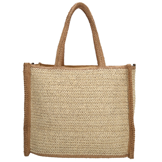 Aloha XXL Shopper 42x33cm Basttasche Natur aus Raphia – Sommer 2026 - leder-accessoires.com