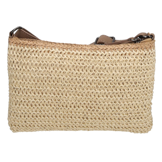 Aloha Umhängetasche 24x17cm Basttasche Natur aus Raphia - leder-accessoires.com