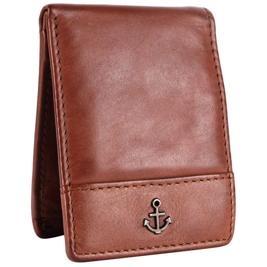 Lederbörse Mini 9x6,5cm in Cognac - leder-accessoires.com
