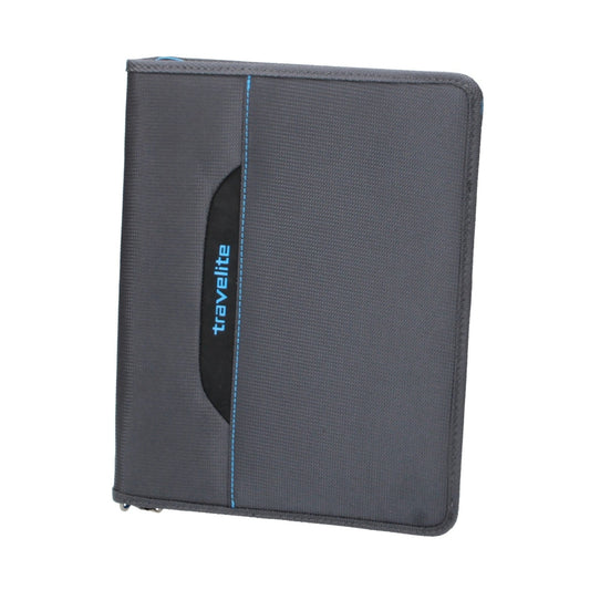 Dokumentenmappe-| Schreibmappe Travelite A4 in Anthrazit - leder-accessoires.com