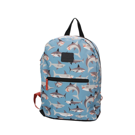 Kinderrucksack " Haie " in Blau - leder-accessoires.com