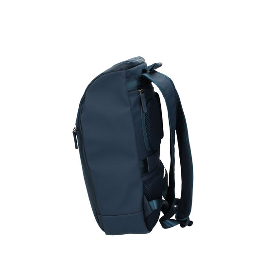 Rucksack 28x13x44cm in Blau mit Reißverschluss - leder-accessoires.com