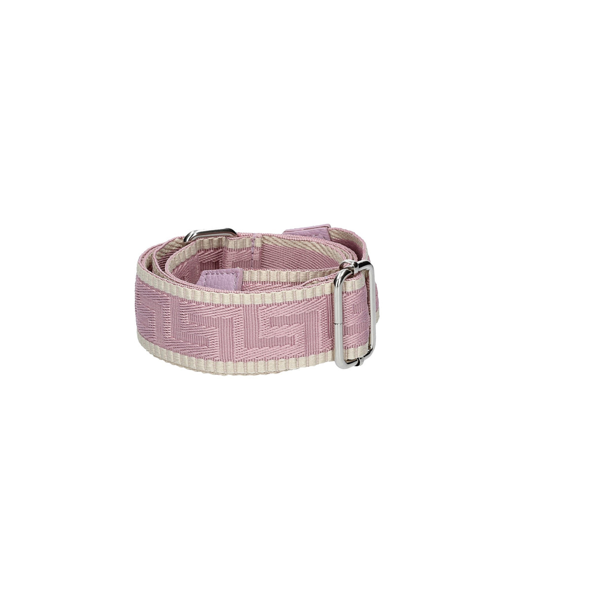Taschenriemen|Wechselriemen in Flieder gemustert mit Karabiner Silber - leder-accessoires.com
