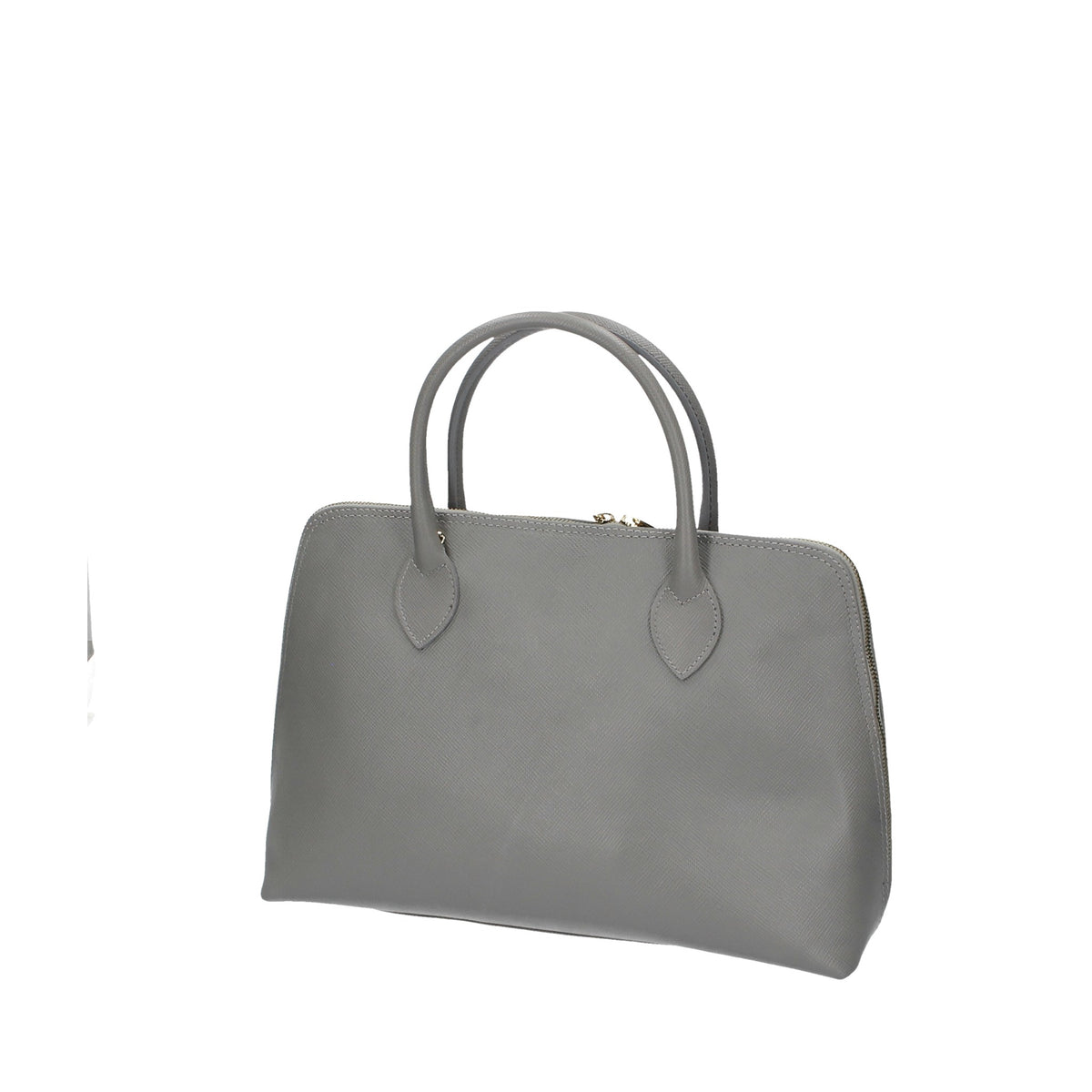 SALE Handtasche in Dunkelgrau mit Kurzgriff aus Leder - leder-accessoires.com