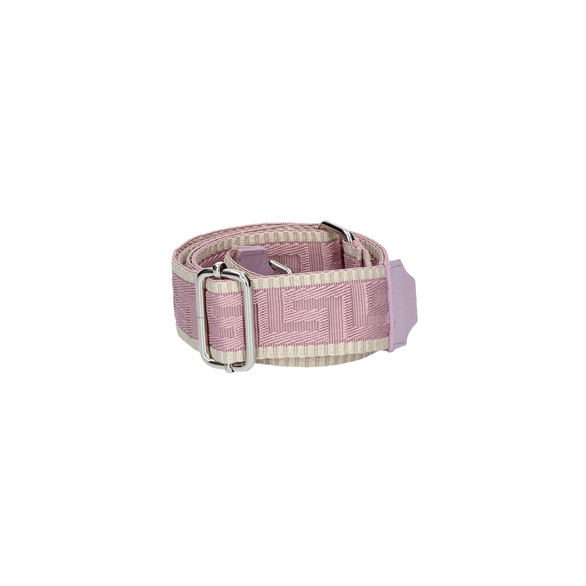 Taschenriemen|Wechselriemen in Flieder gemustert mit Karabiner Silber - leder-accessoires.com