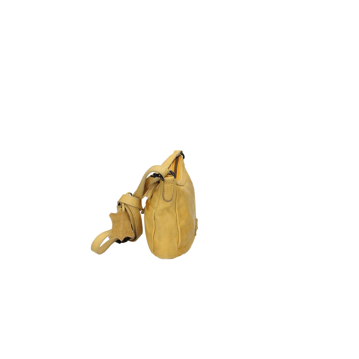 SALE Umhängetasche 21x3x18cm in Gelb aus Leder - leder-accessoires.com
