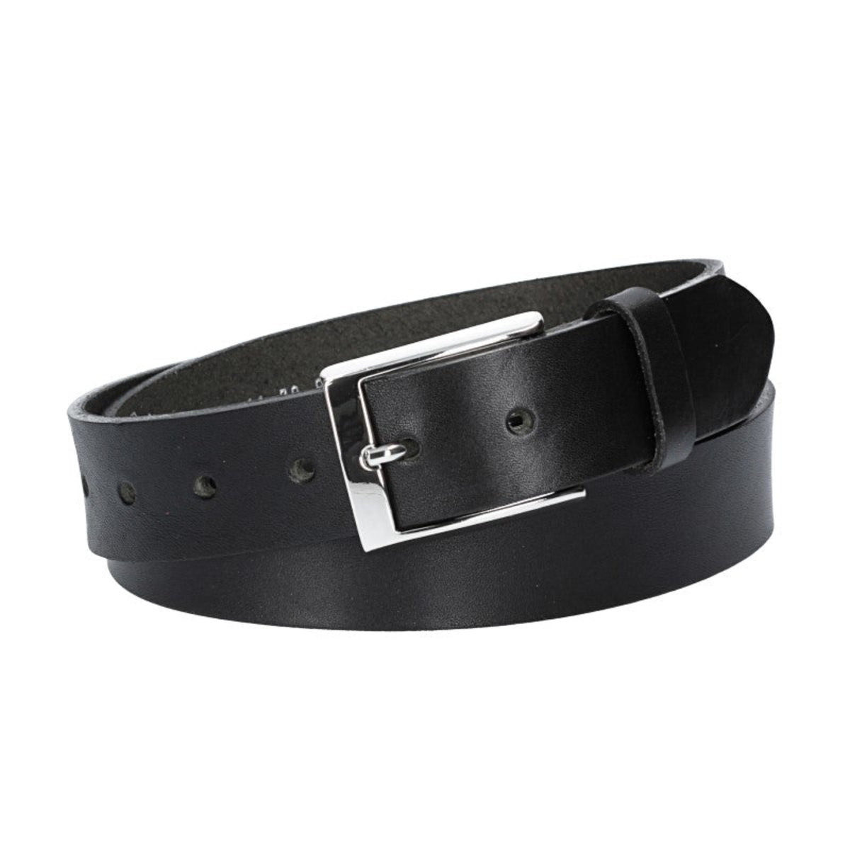 Hochwertiger Ledergürtel Schwarz 3,5 cm – Unisex & nachhaltig - leder-accessoires.com