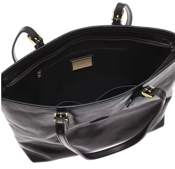 Shopper The Bridge in Schwarz aus Leder - leder-accessoires.com