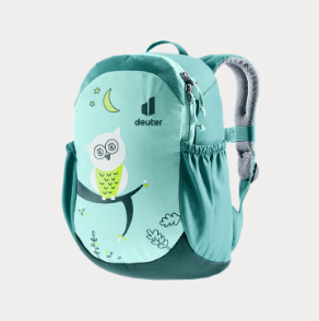 Kinderrucksack "Pico" in Hellgrün|Eule - leder-accessoires.com