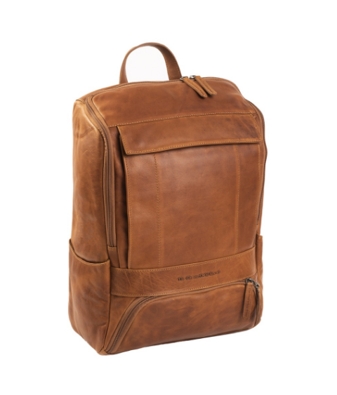Rucksack aus Leder in Cognac - leder-accessoires.com