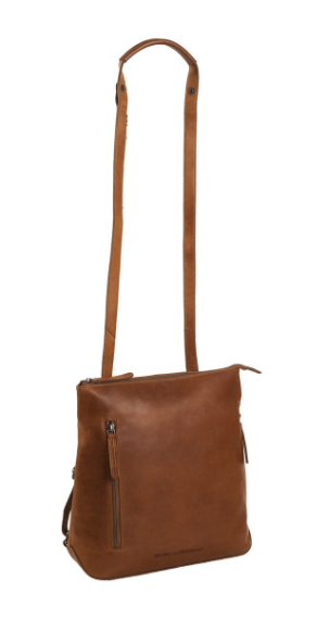 Rucksack|Crossover aus Leder in Cognac - leder-accessoires.com