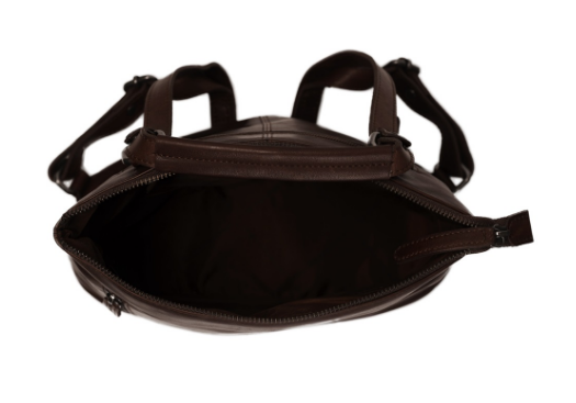 Rucksack|Crossover aus Leder in Braun - leder-accessoires.com