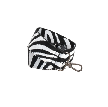 Taschenriemen | Wechselriemen in Zebra-Optik Schwarz|Weiß - leder-accessoires.com