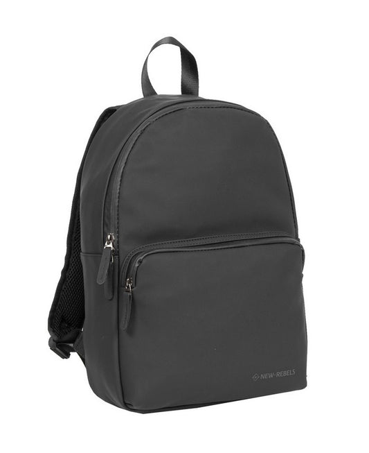 Rucksack 11L in Schwarz mit Vortasche - leder-accessoires.com