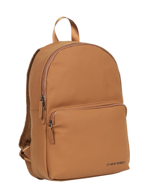 Rucksack 11L in Cognac mit Vortasche - leder-accessoires.com