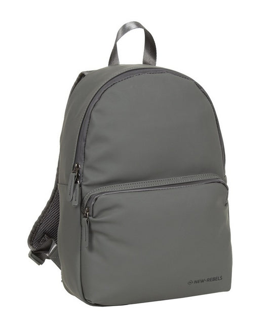 Rucksack 11L in Grau mit Vortasche - leder-accessoires.com