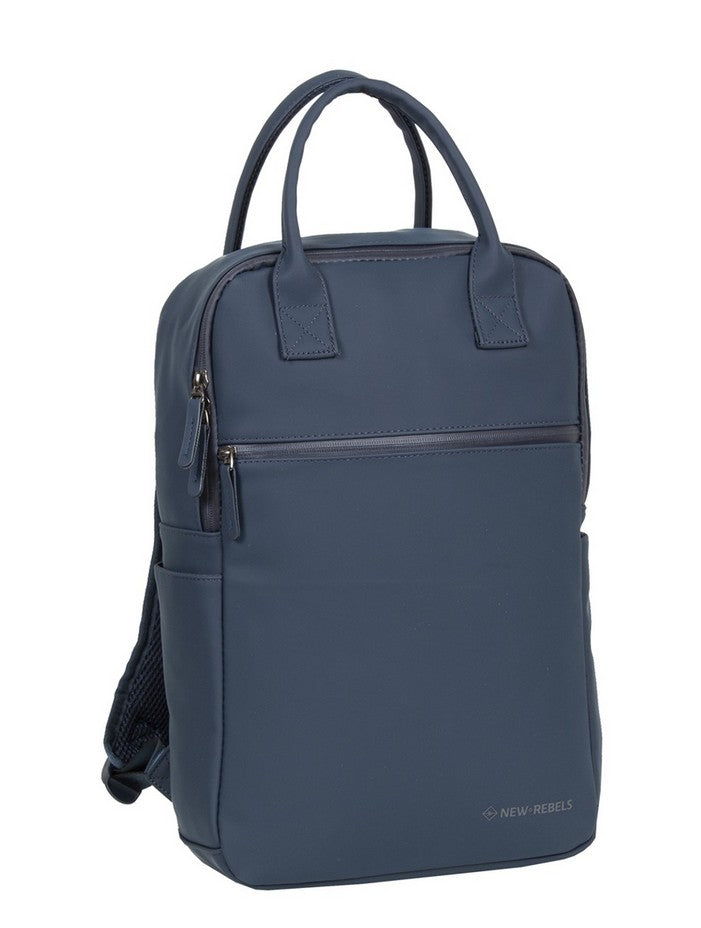 Laptoprucksack 12L in Marine|Blau mit Kurzgriff als Tasche - leder-accessoires.com