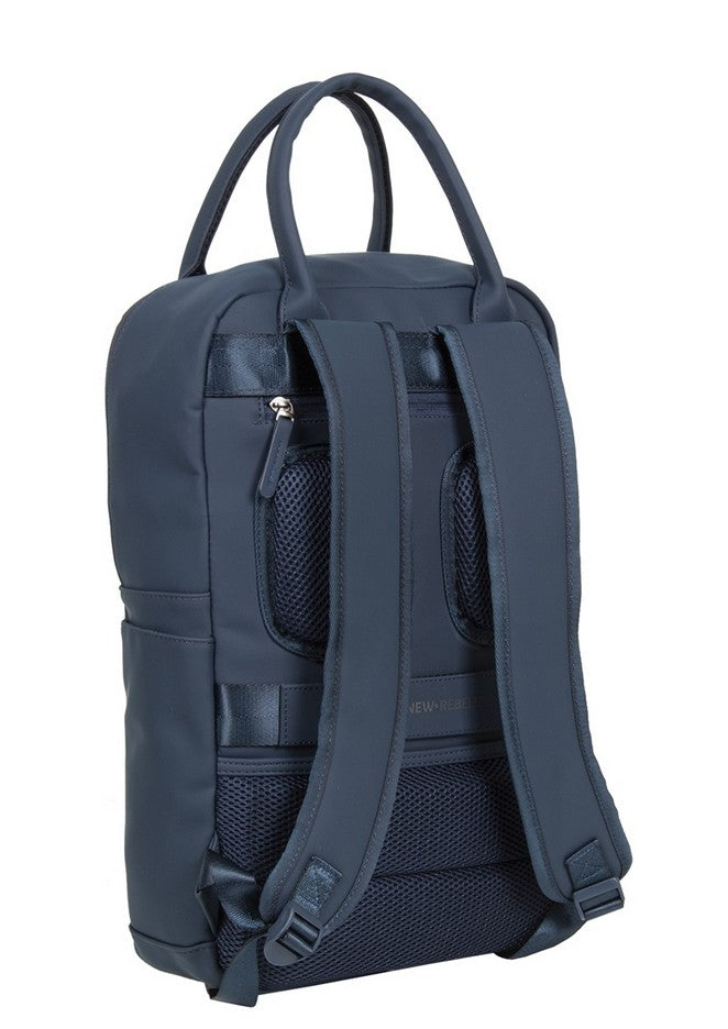 Laptoprucksack 12L in Marine|Blau mit Kurzgriff als Tasche - leder-accessoires.com