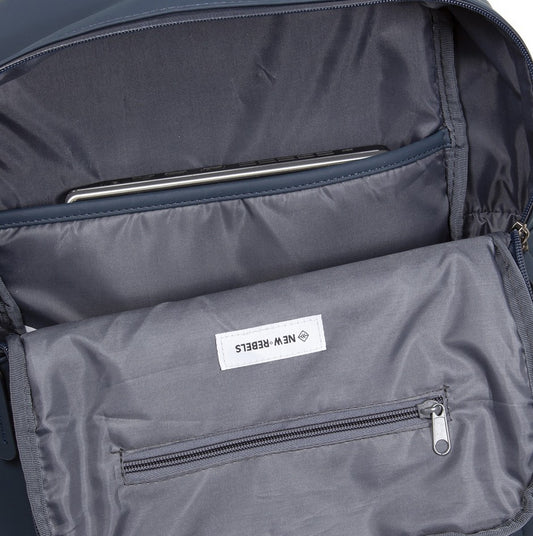 Laptoprucksack 12L in Marine|Blau mit Kurzgriff als Tasche - leder-accessoires.com