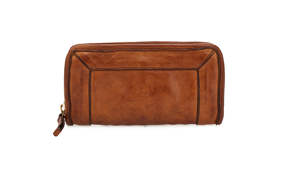 Geldbörse Merin aus Leder in Cognac - leder-accessoires.com