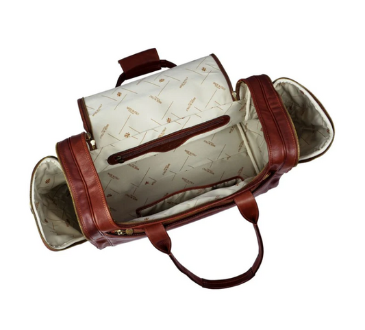 Reisetasche in Braun aus Leder - leder-accessoires.com