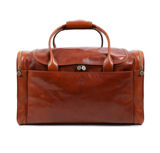 Reisetasche in Cognac aus Leder - leder-accessoires.com