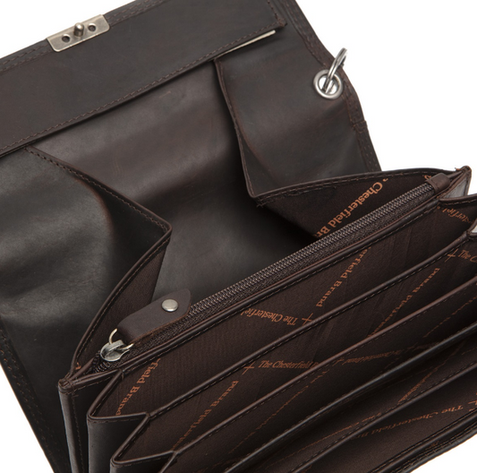 Kellnerbörse in Braun aus Leder - leder-accessoires.com