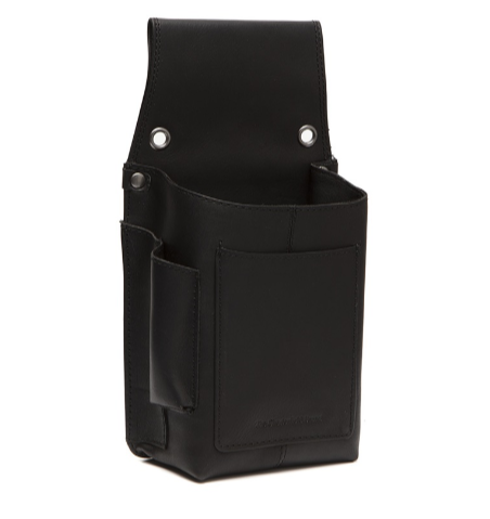 Kellnerbörse Halfter in Schwarz aus Leder - leder-accessoires.com