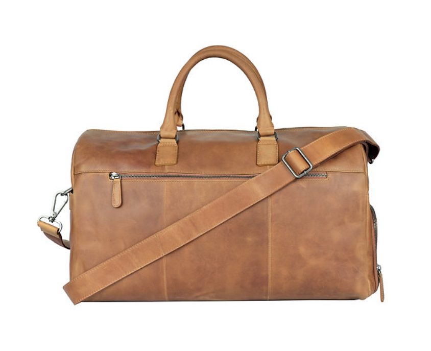 Reisetasche in Cognac aus Leder - leder-accessoires.com