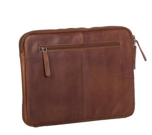 Laptophülle Cognac 14 " aus Leder - leder-accessoires.com