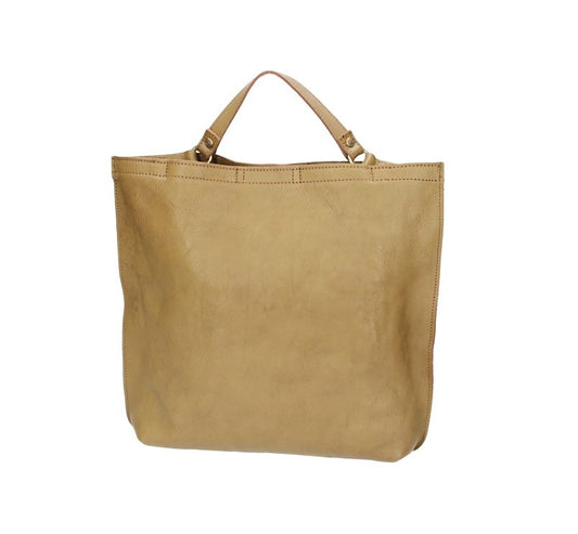 Kurzgrifftasche in Oliv|Grün aus Leder - leder-accessoires.com