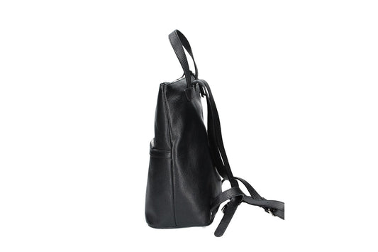 Rucksack aus Leder in Schwarz - leder-accessoires.com