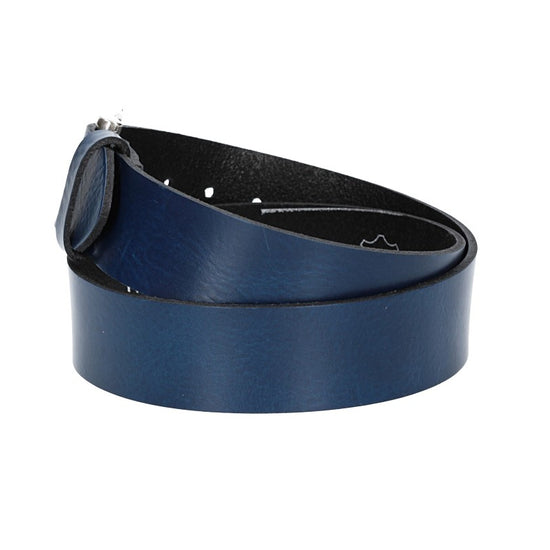 Ledergürtel Kids 30mm in Blau|Marine mit Dornschließe in Silber - leder-accessoires.com