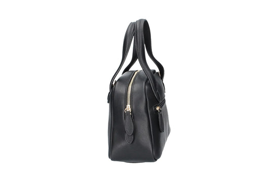 Kurzgrifftasche klein in Schwarz - leder-accessoires.com