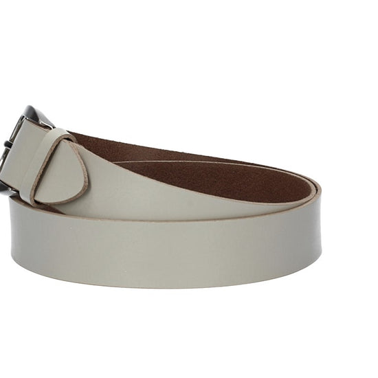 Damengürtel 35mm in Creme|Beige mit Dornschließe in Hufeisenform - leder-accessoires.com